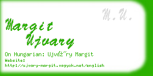 margit ujvary business card